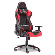 Cadeira Gamer Elements Veda Ignis, Inclinação 160°, Braços ajustáveis, Couro Sintético PU, Almofadas Lombar e Cervical, Preta e Vermelha