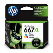 Cartucho HP 667 XL Colorido 3YM80AB Original Advantage - Forcetech