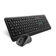 Kit Mouse e Teclado Sem Fio Movitec OTCW-01, Conexão 2.4GHz, Mouse 1200 DPI, Teclado ABNT2, Preto - Forcetech
