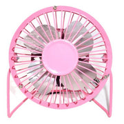 Mini Ventilador USB de Mesa Inova FAN-7407 Silencioso e Compacto, Rosa - Forcetech