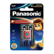 Pilha Alcalina AA Premium Panasonic 1,5V 2 Unidades - Forcetech