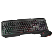 Kit Teclado e Mouse Gamer Multilaser TC239 com Fio LED - Forcetech
