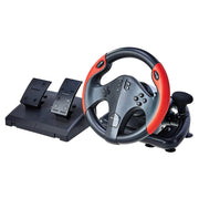 Volante Gamer Multilaser JS087, Com Marcha e Pedal, Multiplataforma, Preto - Forcetech