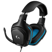Headset Gamer Logitech G432 Surround 7.1 Preto com Azul - Forcetech
