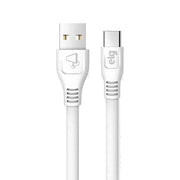 Cabo ELG Flat USB Tipo-C Sincronização/Recarga 1 Metro ELMC10WH - Forcetech