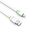 Cabo de dados USB Tipo-C Kaidi KD-TC30 Carga Rápida, 1 Metro, Branco - Forcetech