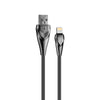 Cabo ELG Lightning AL810GY com Conectores em Alumínio, 1 Metro,  2.4A/12W, Cinza - Forcetech