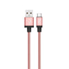 Cabo ELG USB Tipo-C Inox Recarga e Sincronização 1 Metro Rose INXC10RG - Forcetech