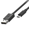Cabo Motorola Original USB A para USB C, Recarga e Transferência Dados, 1 Metro, Preto - Forcetech