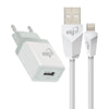 Kit ELG Carregador de Parede Universal 1 Saída USB + Cabo Lightning KT810WC - Forcetech