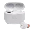 Fone De Ouvido JBL Tune 125 TWS Bluetooth 5.0, Pure Bass, Driver de 5,8 mm, Bateria de 32 Horas com o Case Branco - Forcetech