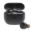 Fone De Ouvido JBL Tune 125 TWS Bluetooth 5.0, Pure Bass, Driver de 5,8 mm, Bateria de 32 Horas com o Case Preto - Forcetech