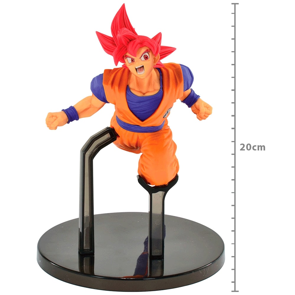 Boneco Dragon Ball Z - Goku Super Sayajin 20cm - Cabelo Azul