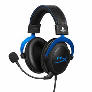 Headset Gamer HyperX Cloud PS5 e PS4, Entrada P3, Drivers 53mm, Preto e Azul - Forcetech