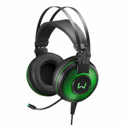 Headset Gamer Warrior Raiko USB Som Surround 7.1 LED Verde - PH259 - Forcetech