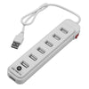 Hub Bright 0191 7 Portas USB 2.0 Branco - Forcetech