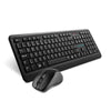 Kit Mouse e Teclado Sem Fio Movitec OTCW-01, Conexão 2.4GHz, Mouse 1200 DPI, Teclado ABNT2, Preto - Forcetech