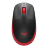 Mouse Sem fio Logitech M190 Vermelho - Forcetech