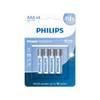 Pilhas AAA Alcalinas Philips LR03P4B/59 1,5V, com 4 Unidades, Até 10 Anos de Duração - Forcetech