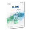 Pilhas AAA Alcalinas Elgin LR03 com 2 Unidades, Alta Duração - Forcetech
