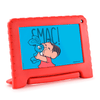 Tablet Multilaser Turma da Mônica NB369 WIFI 32GB, 1GB RAM, Tela 7", Emborrachado com Alça, Android 11 Go Edition, com Controle Parental, Vermelho - Forcetech