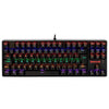 Teclado Mecânico Gamer Redragon Daksa K576, LED Rainbow, Switch Blue - Forcetech
