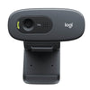 Webcam Logitech C270 HD 720P 3MP,  Microfone Embutido, Chamadas e Gravações em Vídeo Widescreen, Cinza - Forcetech