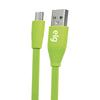 Cabo Flat Micro USB ELG 1 Metro Verde - L510VD - Forcetech