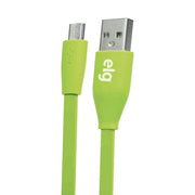 Cabo Flat Micro USB ELG 1 Metro Verde - L510VD - Forcetech