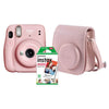 Câmera Instantânea Fujifilm Instax Mini 11 com Bolsa de Couro PU + 10 Filmes (Tipo Polaroid) Rosa - Forcetech