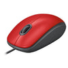 Mouse Logitech M110 Silent com Clique Silencioso Vermelho - Forcetech