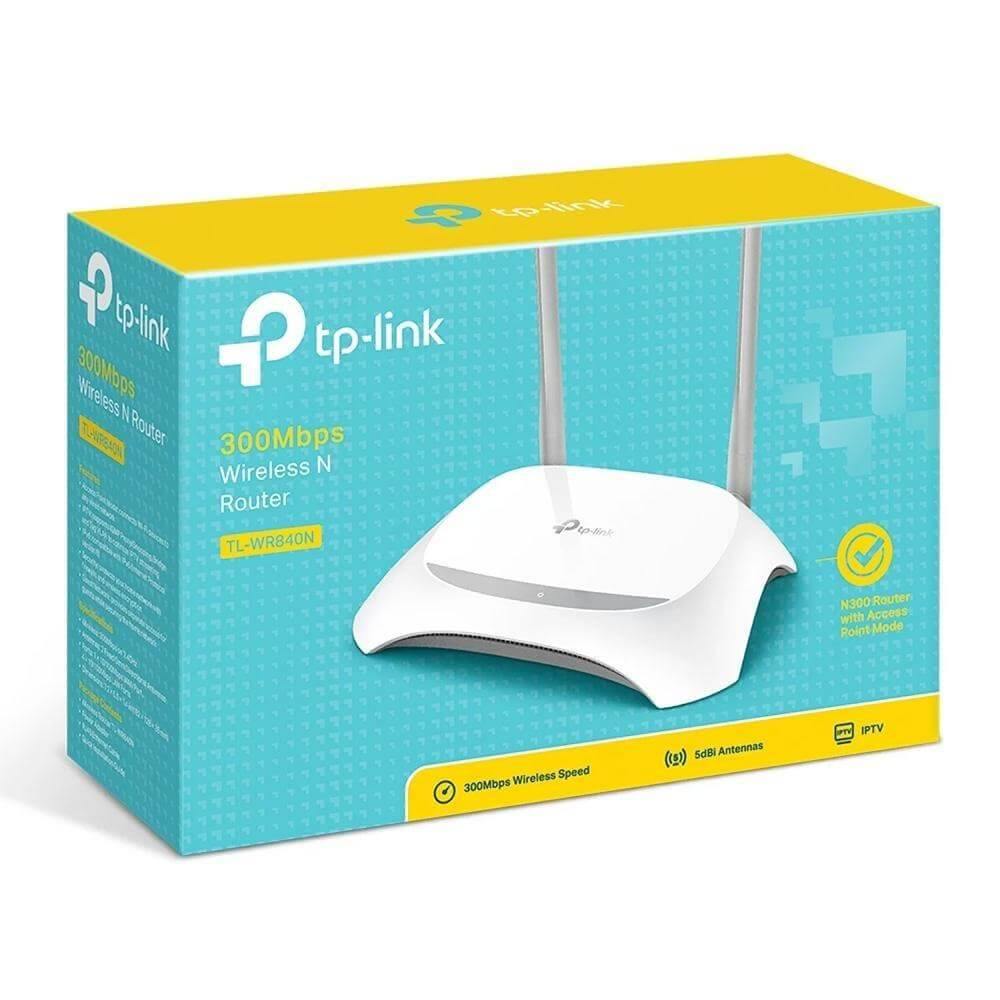 Roteador Wireless TP-Link 2 Antenas 300Mbps - TL-WR840N - Forcetech